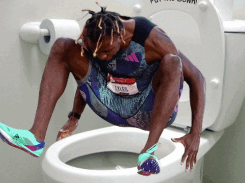 Noah Lyles Pooing GIF