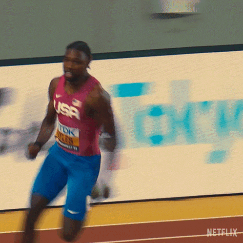 Noah Lyles Running World Athletics Championships GIF