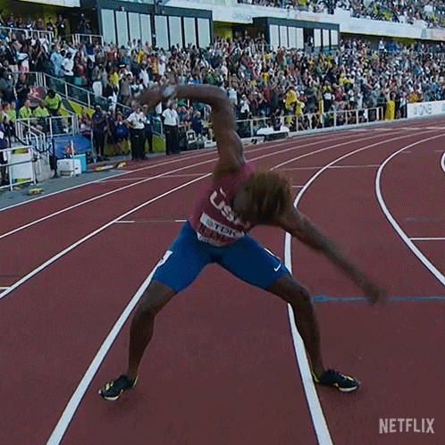 Noah Lyles Slamming The Ground Noah GIF