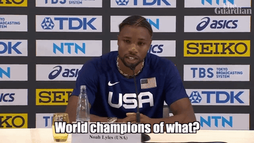 Noah Lyles World Champions GIF