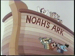 Noah's Ark Cartoon With Animals