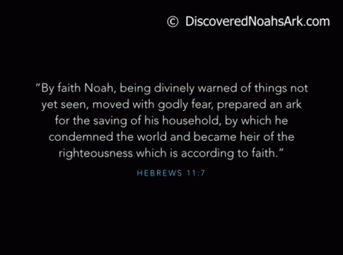 Noahsark.com Mountain With Bible Verse