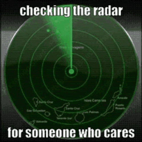 Nobody Cares Checking The Radar Spinning Indicator GIF