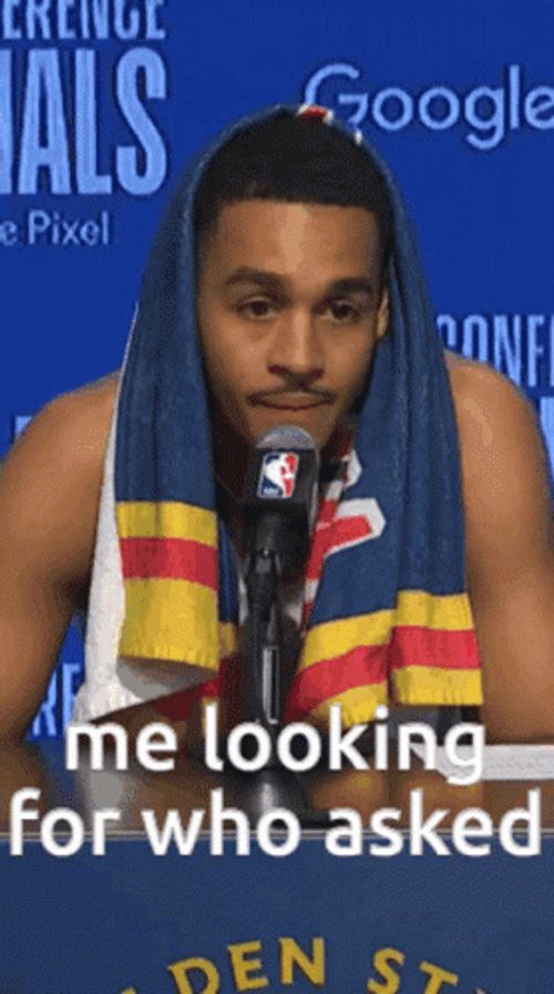 Nobody Cares Jordan Poole NBA GIF