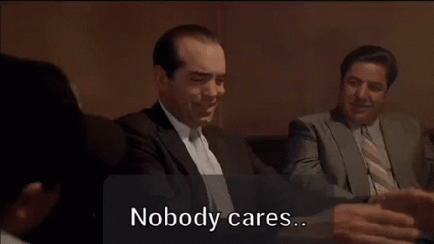 Nobody Cares Sonny LoSpecchio A Bronx Tale GIF