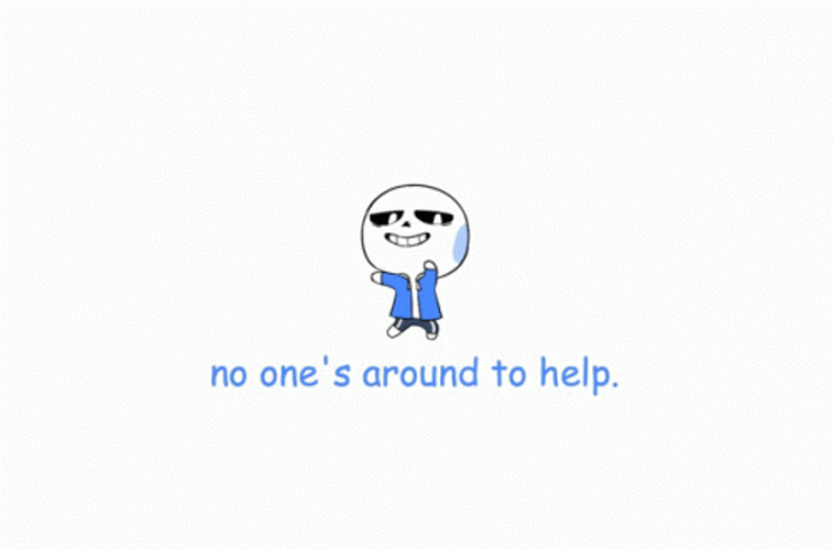 Nobody Cares Undertale Cartoon Sad Eyes GIF