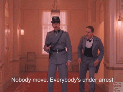 Nobody Move Everybody Are Arrested GIF