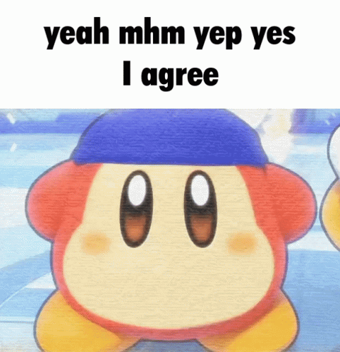 Nodding Bandana Waddle Dee Mhm Yes I Agree GIF