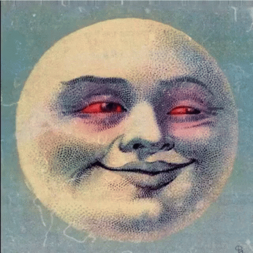 Nodding Stoned Moon Head GIF