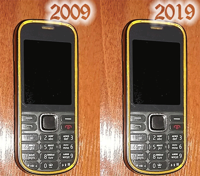 Nokia 2009 Vs 2019 Magic GIF