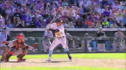 Nolan Arenado Swing Compilation GIF