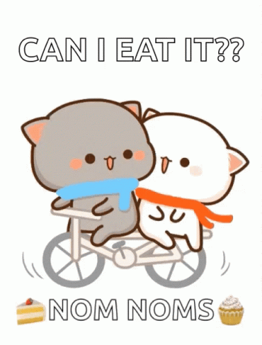 Nom Nom Can I Eat It Mochi GIF