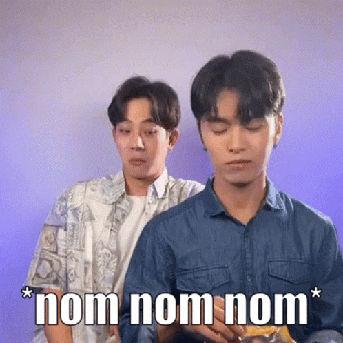 Nom Nom Eating Hajoon And Dojoon GIF