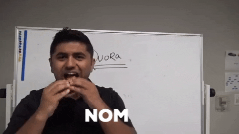 Nom Nom Eating Sandwich GIF