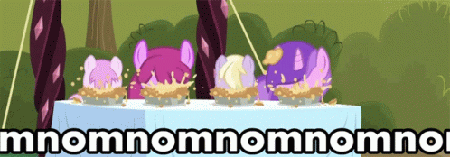 Nom Nom Happy Eating My Little Pony Friendship GIF