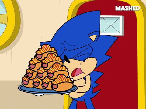 Nom Nom Hungry Sonic The Hedgehog GIF