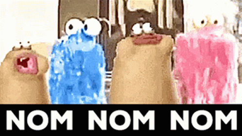 Nom Nom Munchies Sesame Street GIF
