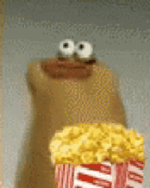 Nom Nom Popcorn Eating GIF