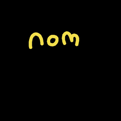 Nom Nom Sticker Logo GIF