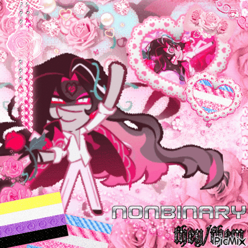 Nonbinary Cartoon Character