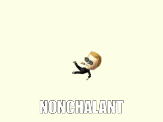 Nonchalant Man Falling