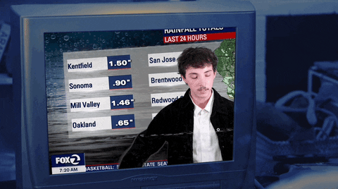Nonchalant Weatherman Eye Roll GIF