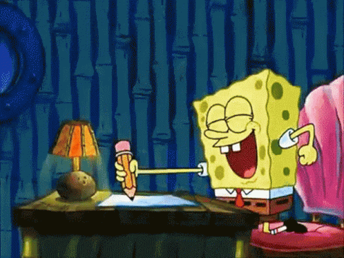 Noob Spongebob Spilling Water GIF