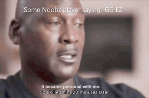 Noobz Player Saying GG EZ