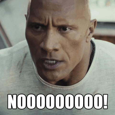 Nooo Dwayne The Rock GIF