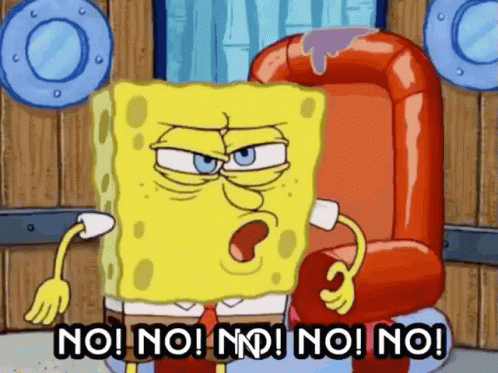 Nooooo Infuriated Spongebob Squarepants GIF
