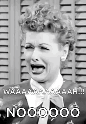 Nooooo Vintage Lucille Ball GIF