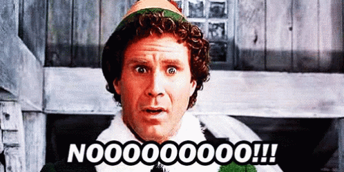 Nooooo Will Ferell Elf Movie GIF