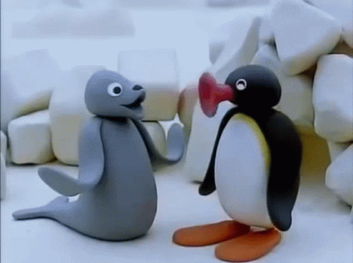 Noot Noot Pingu Talking To Friend GIF
