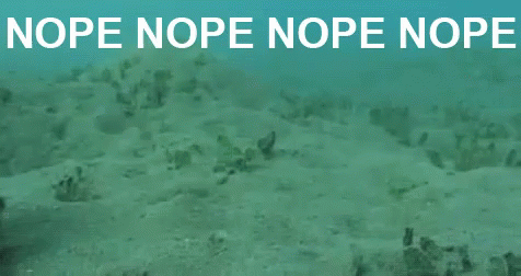 Nope Nope Nope Octopus Swimming Away GIF