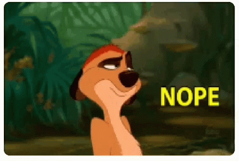 Nope Nope Nope Timon The Lion King GIF