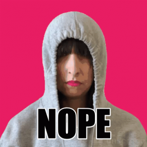 Nope Nope Nope Hiding In Hoodie GIF