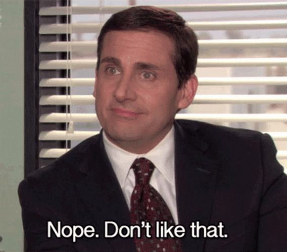Nope Nope Nope Michael Scott The Office GIF