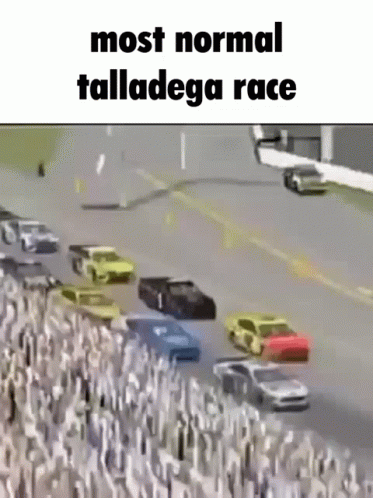 Normal Talladega Race Car Crash Meme GIF