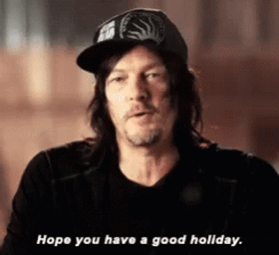 Norman Reedus Holiday Fever GIF