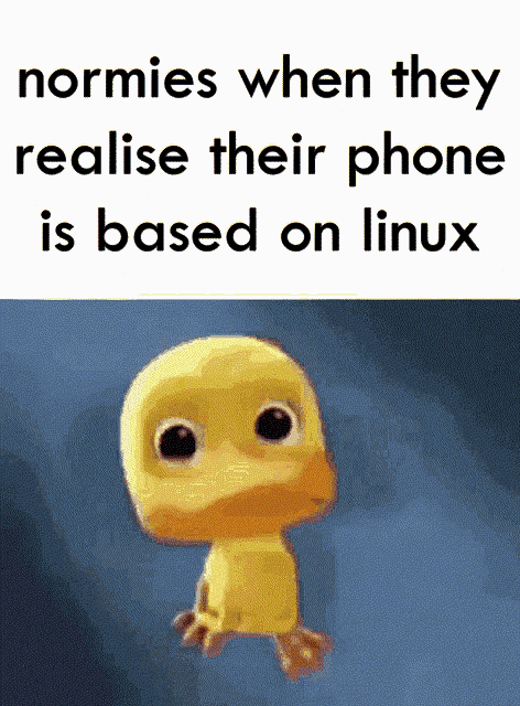 Normies Phone Based On Linux GIF