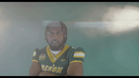 North Dakota State Athlete Pointing Finger GIF