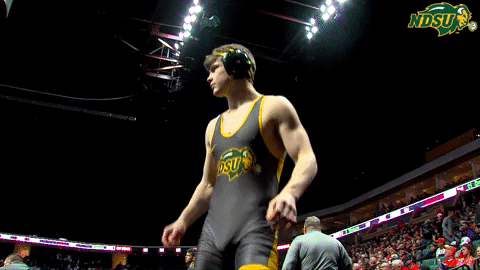 North Dakota State Athlete Warm Up GIF