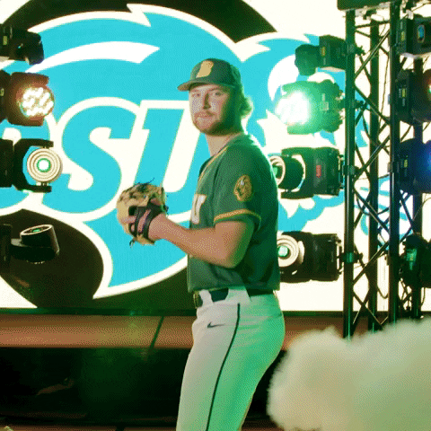 North Dakota State Baseball Acting Throw Ball GIF