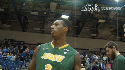 North Dakota State Basketball Player Hand Shake GIF
