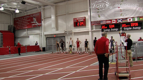 North Dakota State Basketball Players Try Out GIF