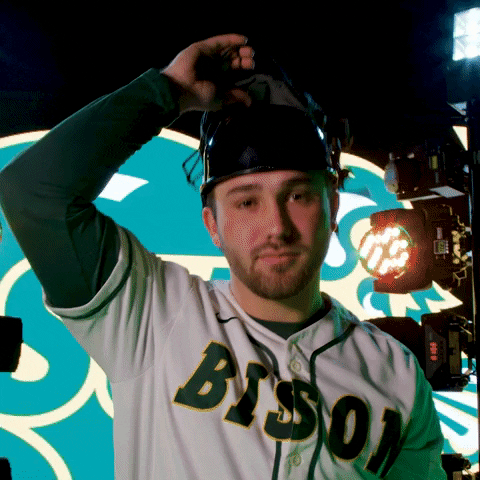 North Dakota State Closing Catchers Mask GIF