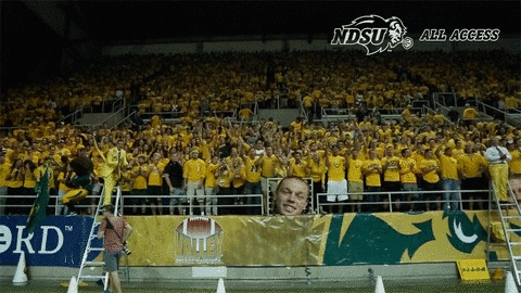North Dakota State Fans Hype Up GIF