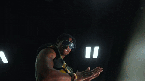 North Dakota State Football Player Hand Sign GIF