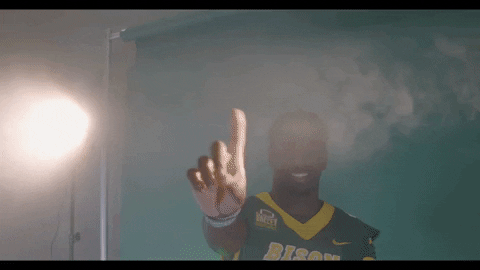 North Dakota State Football Player No Sign GIF