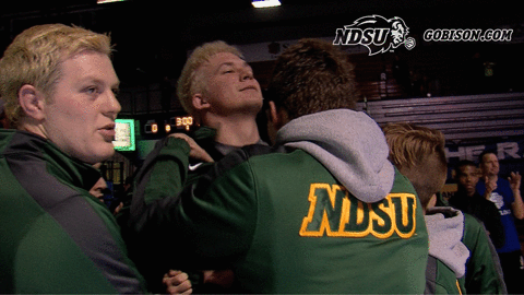 North Dakota State Football Players Happy GIF